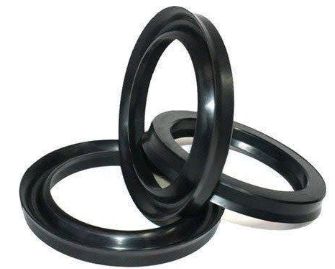 Rubber rotary shaft lip seal for heavy equipment